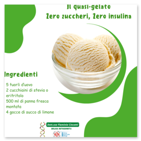 Il quasi-gelato<br />Zero zuccheri, Zero insulina