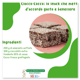 Ciocco-Cocco: snack sano, veloce e senza glutine