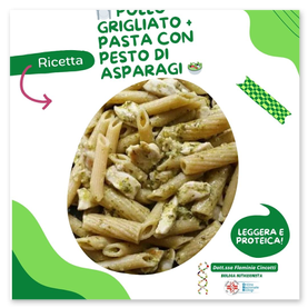 Pollo Grigliato e pasta con Pesto di Asparagi
