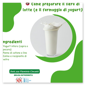Come preparare il siero di latte (e il formaggio di yogurt)