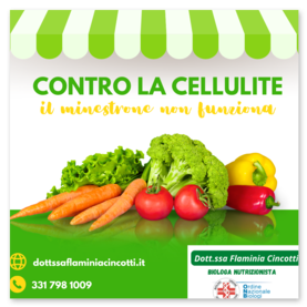 Contro la cellulite il minestrone non funziona
