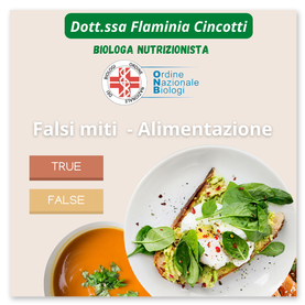 Falsi Miti nell'Alimentazione 1