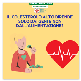 Il colesterolo alto dipende solo dai geni