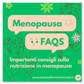 Alimentazione in Menopausa