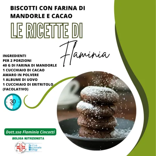 Biscotti con Farina di Mandorle e Cacao