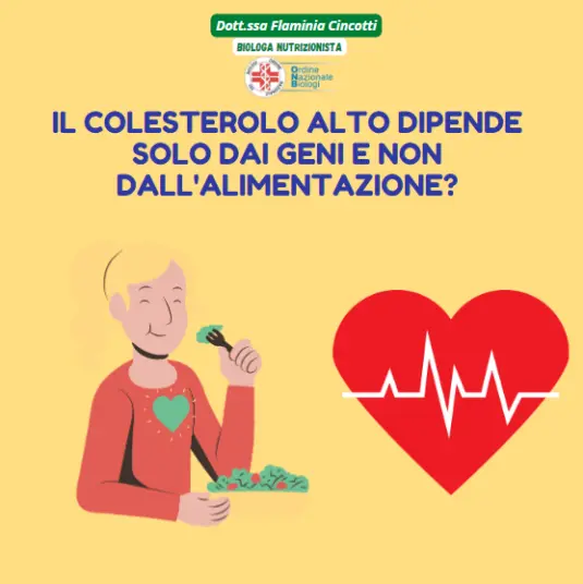 Il colesterolo alto dipende solo dai geni