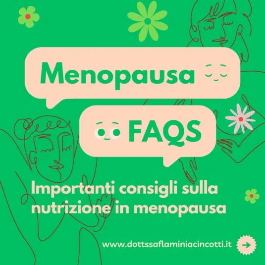 Alimentazione in Menopausa
