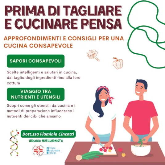 PRIMA DI TAGLIARE E CUCINARE, PENSA