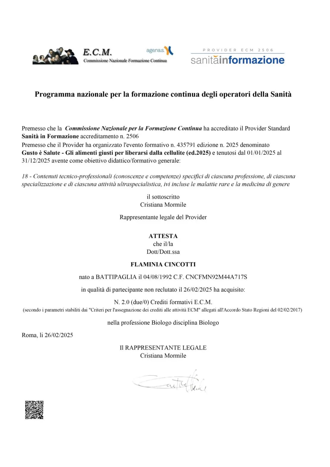 corso ecm